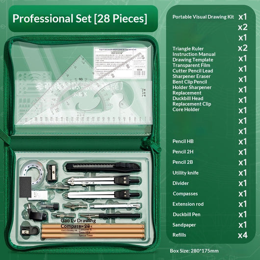 Kit Completo de Herramientas de Dibujo Técnico para Arquitectura e Ingeniería - Image 7