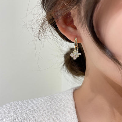 Aretes de Flor Madreperla Doble Capa - Elegancia Femenina - Image 7