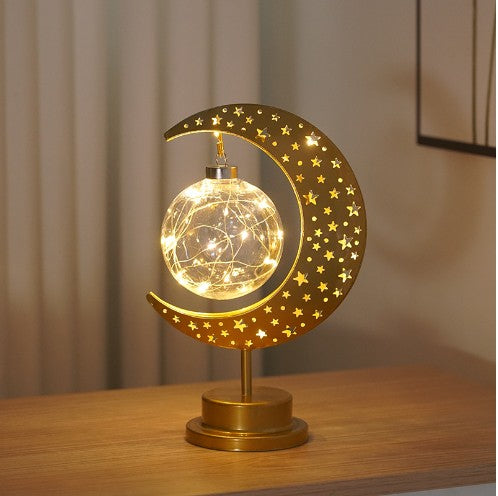 Lámpara LED Decorativa Luna de Hierro Personalizada - Image 7