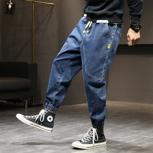 Pantalones Harem Hombre con Cintura Elástica y Cordones - Image 11