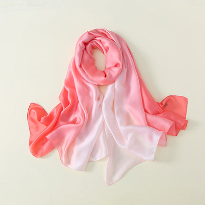 Pañuelo de Seda con Degradado de Colores para Mujer - Image 17
