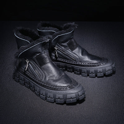 Bota New Fur One para Hombre - Cuero, Lana y Forro Polar - Image 5