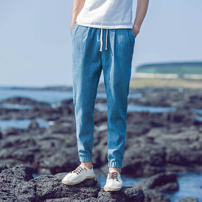 Pantalones Cortos de Lino Plisados para Hombre - Cómodos y Versátiles - Image 5
