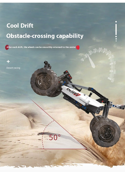 Auto Todoterreno de Carreras en el Desierto - Bloques de Construcción Pequeños - Image 12