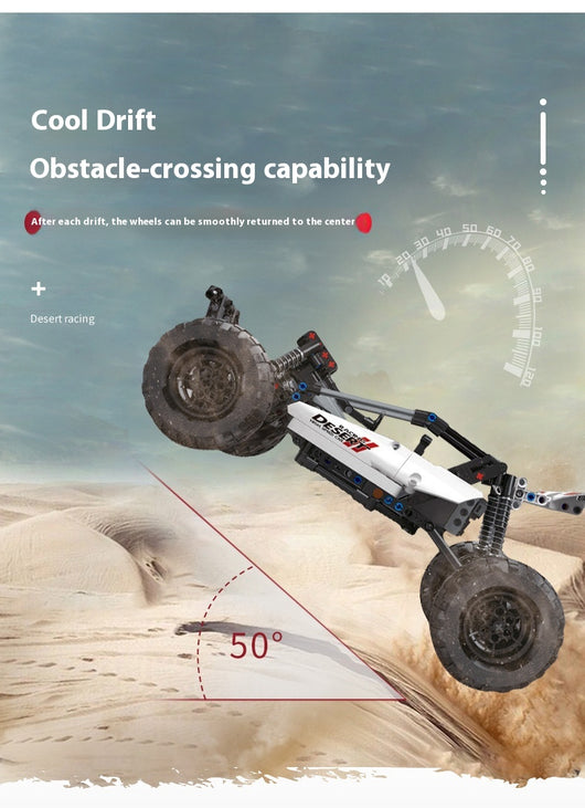 Auto Todoterreno de Carreras en el Desierto - Bloques de Construcción Pequeños - Image 12