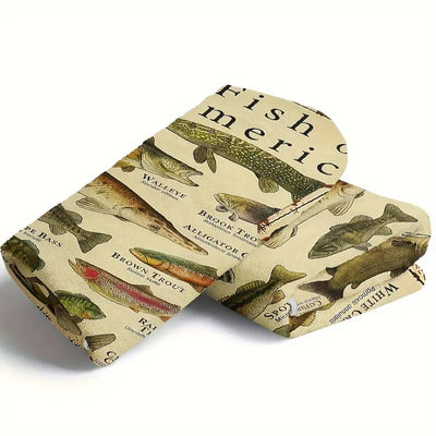 Manta Franela Estampada con Diseño de Peces de Dibujos Animados - Image 13