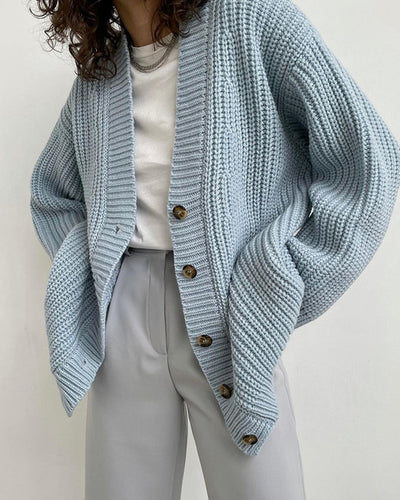 Cardigan Suelto Cuello V para Mujer - Otoño e Invierno - Image 4
