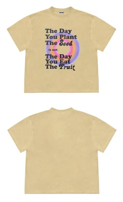 Playera Retro Hip Hop con Letras Americanas - Image 3