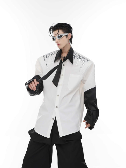 Cardigan Acolchado con Diseño de Costuras y Hombreras - Image 3