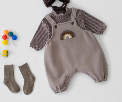 Mono Infantil Coreano Primavera con Tirantes - Diseño Adorable Unisex - Image 6