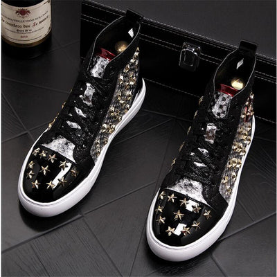 Zapatillas Altas Punk con Tachuelas - Estilo Casual Urbano - Image 14
