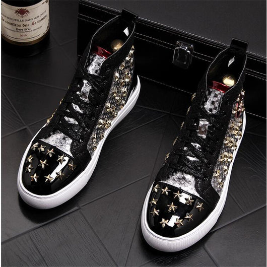 Zapatillas Altas Punk con Tachuelas - Estilo Casual Urbano - Image 14