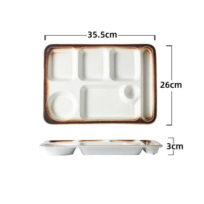 Plato Divisor de Cerámica con Compartimentos Múltiples - Image 10