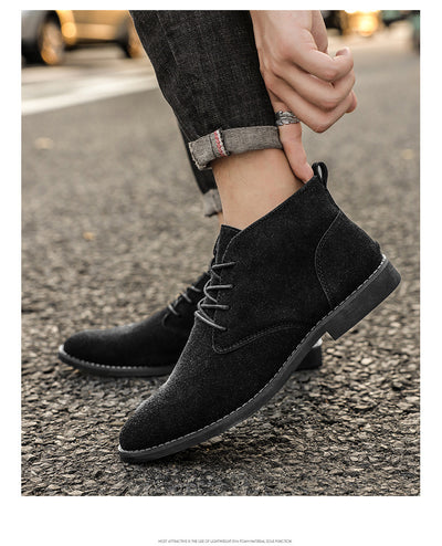 Zapatos y Botas de Negocios Retro Británico para Hombre - Image 10