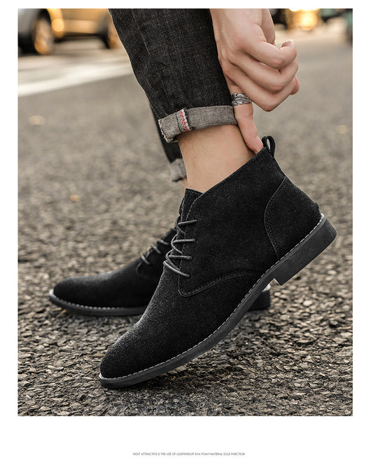 Zapatos y Botas de Negocios Retro Británico para Hombre - Image 10