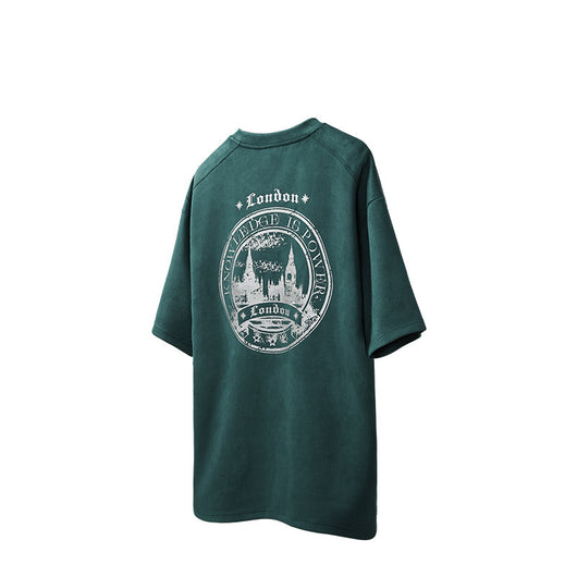 Playera Holgada de Terciopelo y Cuero para Hombre - Image 4