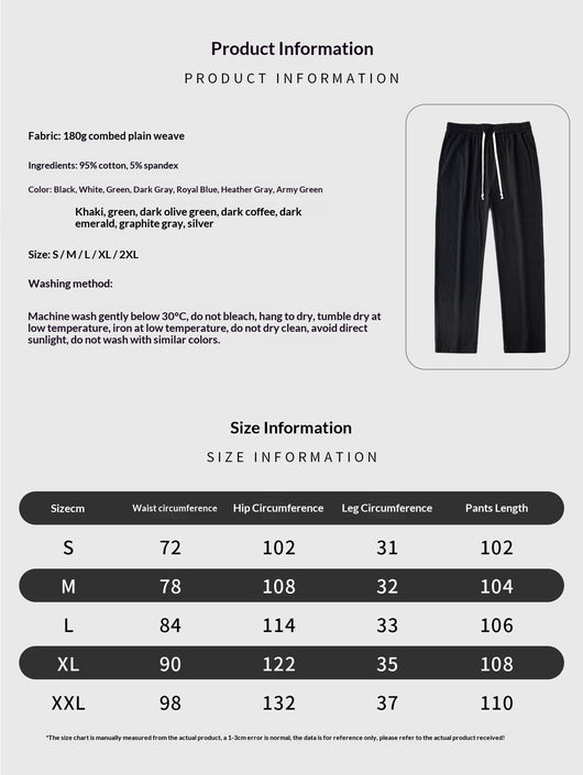 Pantalones Deportivos Rectos con Cordones para Hombre - Diseño Versátil - Image 19