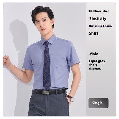 Camisa Ejecutiva de Fibra de Bambú sin Planchado con Elasticidad - Image 10