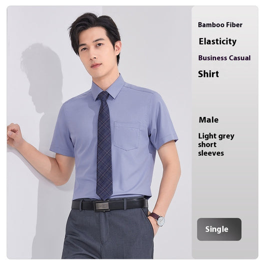Camisa Ejecutiva de Fibra de Bambú sin Planchado con Elasticidad - Image 10