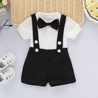 Tirantes para Niño Gris Azul Multicolor con Moño - Image 5