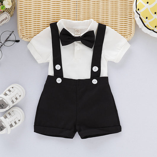 Tirantes para Niño Gris Azul Multicolor con Moño - Image 5