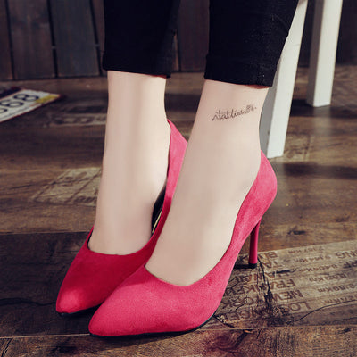 Tacones Altos Coreanos de Boca Abierta para Mujer - Image 5