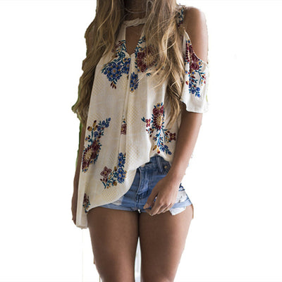 Blusa Hombros Descubiertos Manga Corta - Image 7