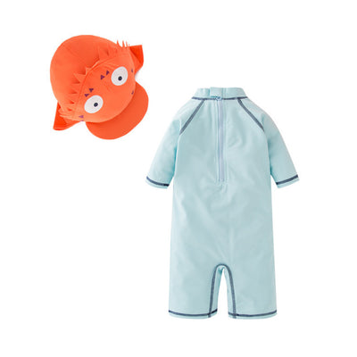 Traje de Baño Infantil Pez Globo con Protección Solar y Gorro - Conjunto 2 Piezas - Image 3