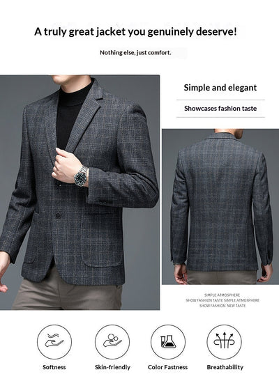 Blazer Cuadros Hombre Elegante para Negocios - Image 14