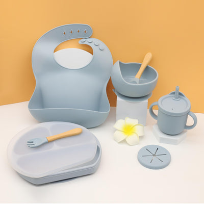 Set Completo de Plato Bowl con Cuchara y Tenedor en Silicona para Niños - Image 12