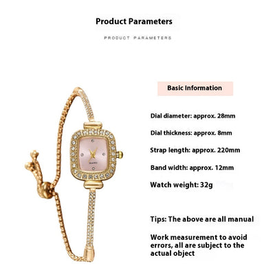 Reloj Pulsera Cuadrado con Diamantes y Diseño de Cuerda Trenzada - Image 20