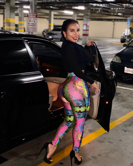 Pantalones Estampados Multicolor para Otoño e Invierno