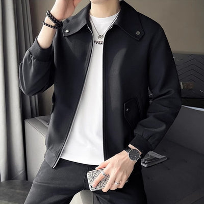 Chaqueta Casual para Hombre en Tono Café - Perfecta para Primavera y Otoño - Image 12