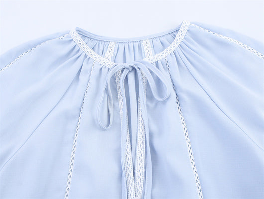 Blusa Elegante con Encaje y Mangas Linterna - Image 20
