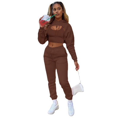 Conjunto de 3 Piezas: Sudadera con Capucha, Pantalón y Chaleco - Image 14