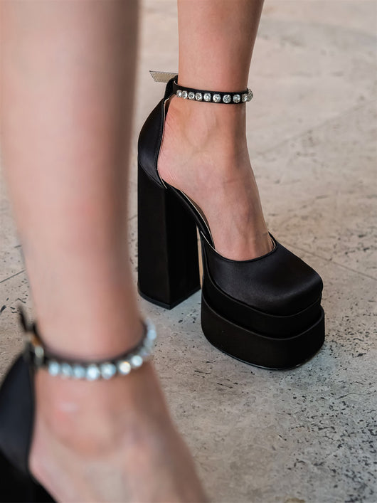 Tacones Plataforma 14cm con Brillantes Cristal - Image 84