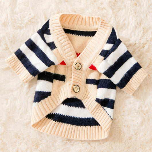 Cardigan Tejido a Rayas para Perros - Abrigo Cómodo y Elegante - Image 25
