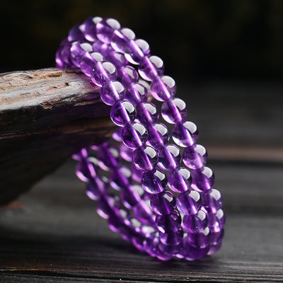 Pulsera de Amatista Uruguaya Tres Anillos - Image 4