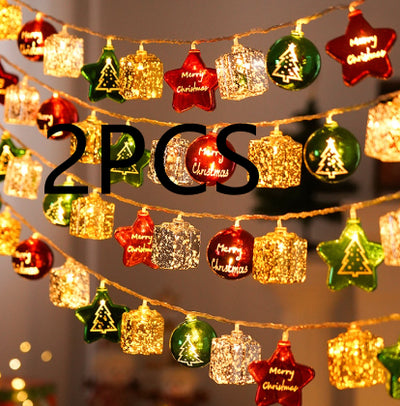 Guirnalda de Luces LED Navideñas Multicolor con Esferas Electrochapadas - Image 11