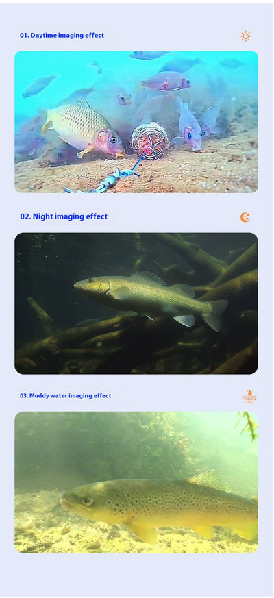 Cámara Submarina HD con Detector de Peces y Sensor de Temperatura - Image 15