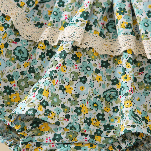 Culotis Infantiles con Encaje de Hoja de Loto Floral - Image 16
