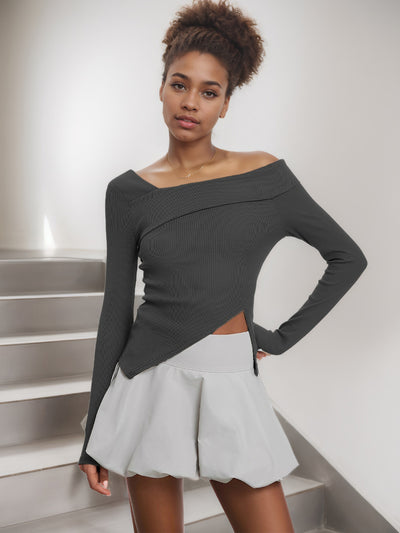 Blusa Manga Larga Mujer Otoño Invierno Ajustada Elegante Estilo Coreano - Image 10