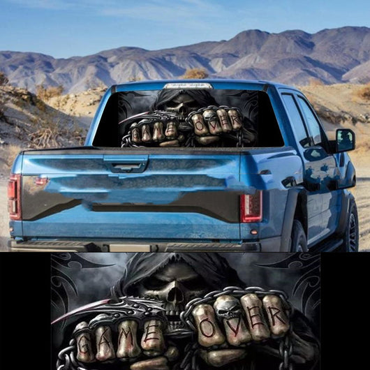 Calcomanía Calavera para Ventana Trasera de Camioneta