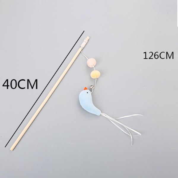 Varita Interactiva Flexible para Gatos con Campana y Cuerda Elástica