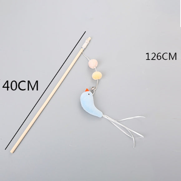 Varita Interactiva Flexible para Gatos con Campana y Cuerda Elástica
