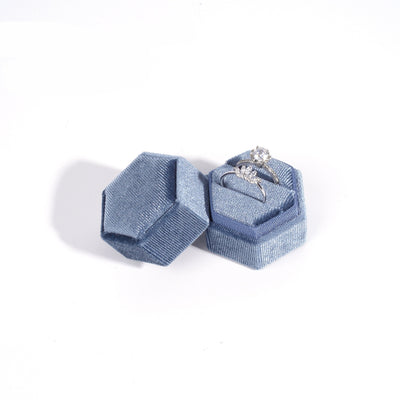 Caja de Terciopelo Hexagonal para Joyas Premium - Image 13