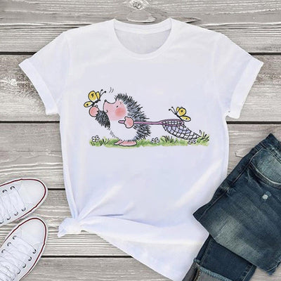 Blusa Holgada Estampado Animales Dibujos Talla Grande - Image 15
