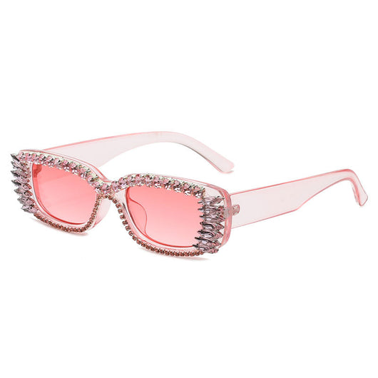 Gafas de Sol Cuadradas con Diamantes y Cristales Brillantes - Image 5