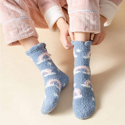 Calcetines Térmicos Gruesos para Mujer Estilo Coreano con Forro Polar - Image 19