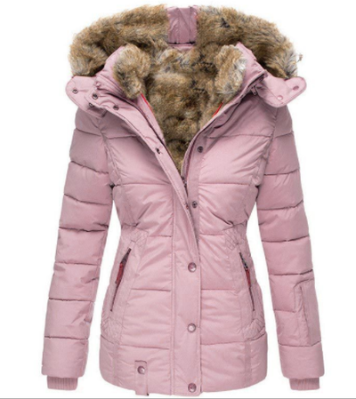 Abrigo Slim Fit de Algodón con Cuello de Piel - Image 17